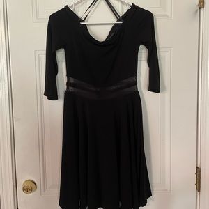 Black midi dress